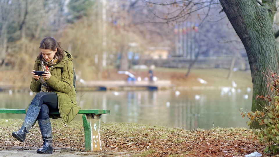 Girl in a park